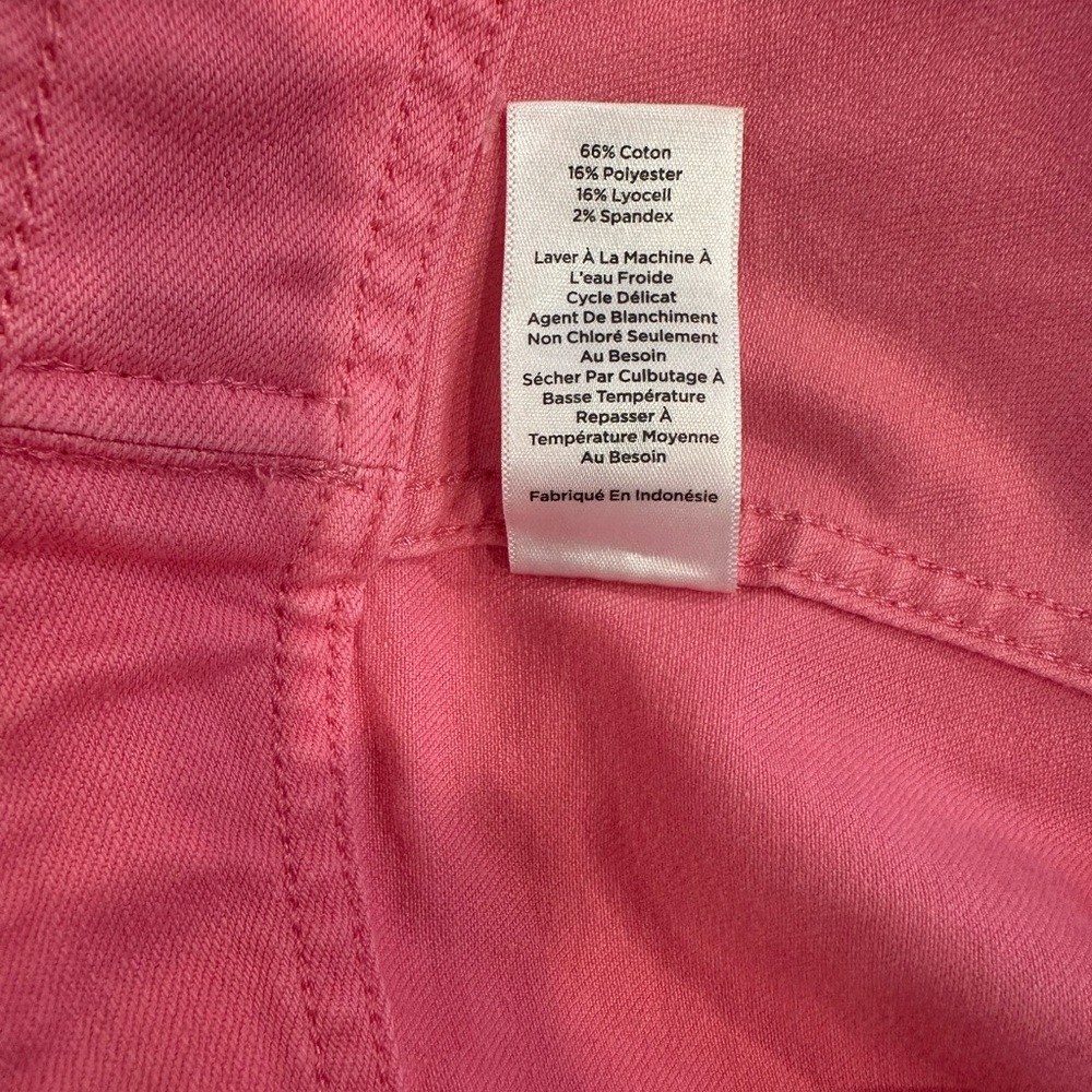 Talbots Pink Denim Jacket Sz L - Picture 16 of 16